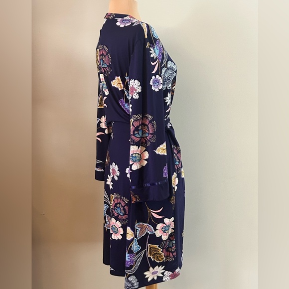 New Directions Floral Print Robe - Multicolor - Picture 5 of 6
